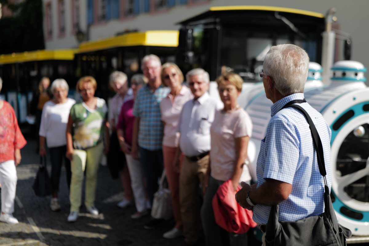 Eine Gruppenführung in Rüdesheim mit dem Winzerexpress